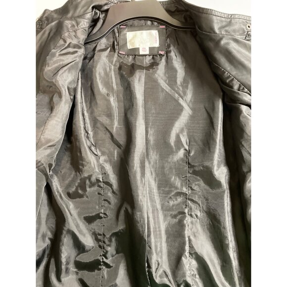 Xhilaration Moto Jacket Women’s Faux Leather Size XXL Black Zip Snap - Picture 10 of 13
